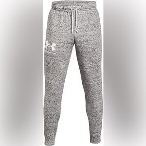 Under Armour Mens Rival Terry Joggers Onyx White 112/Onyx White Small NWT